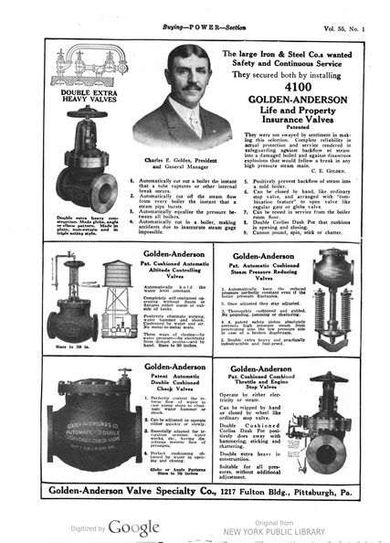 POWER MAGAZINE AD FROM 1922.