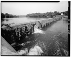 VIEW OF DAM NO. 5 Taken by Jet Lows, HAER staff photographer, September 1980 - Dam No. 5 Hydroelectric Plant, On Potomac River, Hedgesville, Berkeley County, WV HAER WVA,2-HEDVI.V,1-48.tif