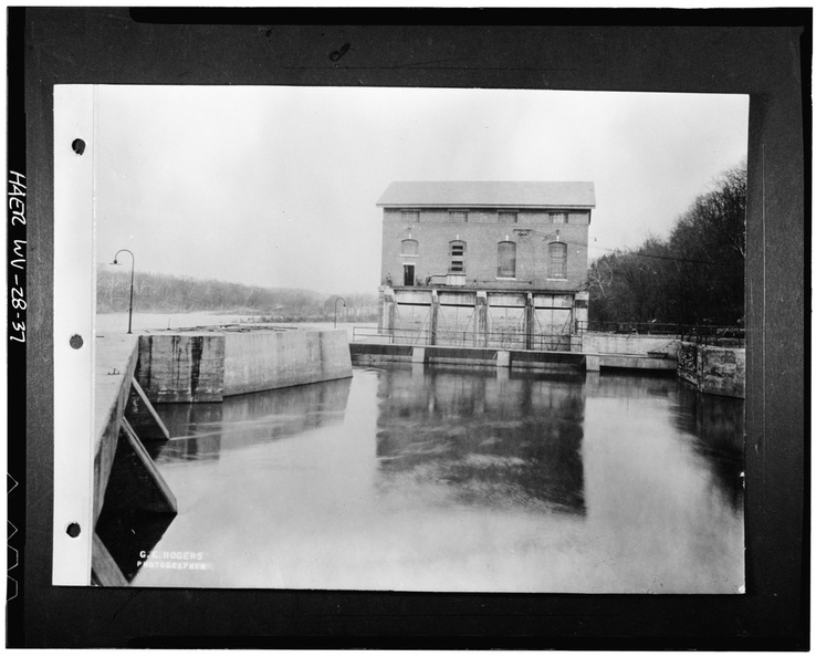 Photocopy_of_photograph,_c.1930._FOREBAY_(WEST)_ELEVATION._NOTE_ABSENCE_OF_MONITORS._(Courtesy_of_the_Potomac_Edison_Company_Library_(Hagerstown,_MD),_Historical_Data_Files,_HAER_WVA,2-HEDVI.V,1-37.tif.jpg