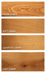 Types of wood cuts for making beer barrels.