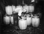 Frank J Hess and Son's Cooperage business in operation for 62 years(1904-1966).  2