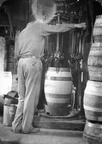 Frank J. Hess and Son's barrel-making factory, 1952 Atwood Avenue at Schenck's Corners in Madison, Wisconin, circa 1949.  3