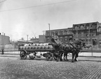 Molson's Brewery carriage in Montreal, circa 1908.