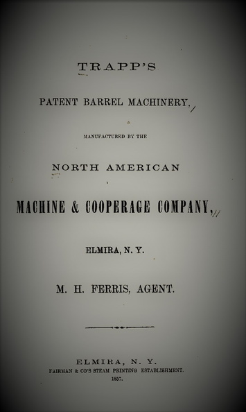NORTH AMERICAN MACHINE & COOPERAGE COMPANY.