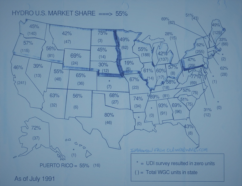 United States Hydroelectric Power House Market Share for the Woodward Governor Company, circa 1991..jpg