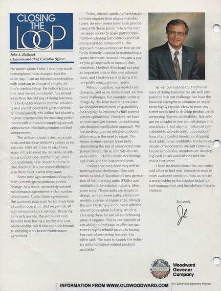 Page 8.  The Woodward "CLOSING THE LOOP" article from October 1996.