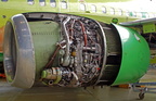 A CFM56-2 SERIES JET ENGINE WITH A WOODWARD MEC.
