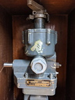 Closeup of a Woodward 400810 series gas turbine engine governor.