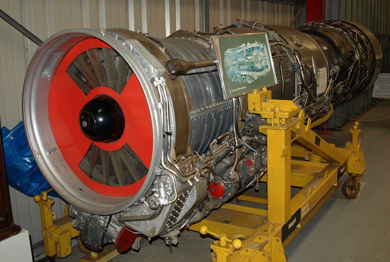 A Rolls-Royce Spey turbofan jet engine with the Lucas fuel control governor system application..JPG