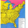 Map of Railroads in the U.S.A.