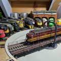 A few more vintage diesel locomotives on Brad's model railroad.