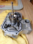 The pilot valve connected to the speeder spring connected to the flyweights...