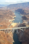The new bridge at the Hoover Dam.
