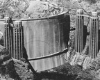 The completed Hoover Dam.