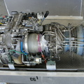 A General Electric Company T700 series jet engine with Woodward controls.