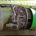 A CFM56-3 series jet engine with a Woodward Main Engine Fuel Control System.