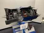 A Williams International FJ44 series jet engine controlled by a Woodward fuel control system.