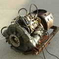 Boeing 502-6 series jet engine with Woodward fuel control.  4