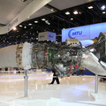 At the Salon du Bourget show showing a turboprop gas turbine engine.