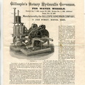 Gillespie's Rotary Hydraulic Governor History.
