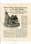 Gillespie's Rotary Hydraulic Governor History.