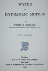 WATER OR HYDRAULIC MOTORS.