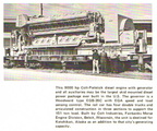 The Fairbanks-Morse Company's 9000 horse power diesel engine, circa 1975.