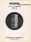 The first Woodward Governor Company diesel engine governor operating manual from 1938.