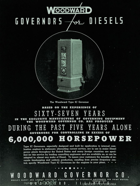 The first Woodward diesel engine governor(type IC) from patent 2,039,507, circa 1933.