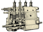 Cutaway of a Bosch fuel injection pump.