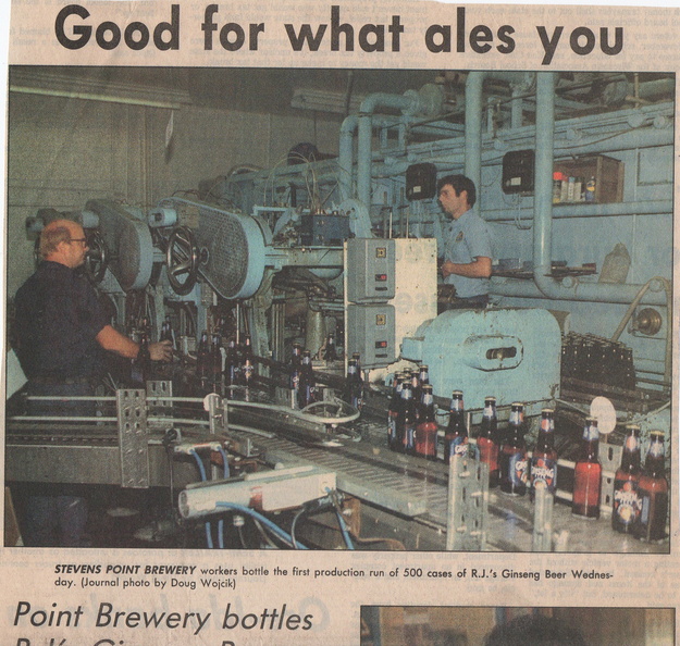 The Stevens Point Brewery's Ginseng Beer.