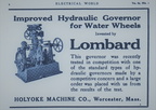 Lombard Water Wheel Governor History.