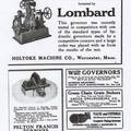 Lombard Water Wheel Governor History.