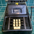 A vintage Sundstrand adding machine made in Rockford, Illinois.