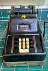 A vintage Sundstrand adding machine made in Rockford, Illinois.