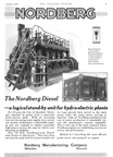 Nordberg diesel engine application on a ship.