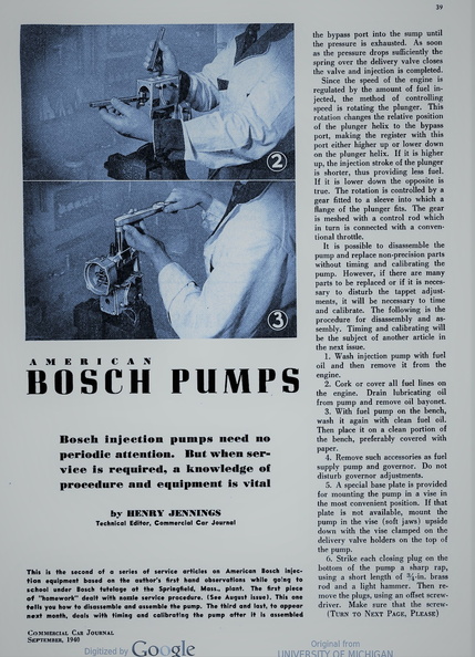 Bosch Fuel Injection Pumps.  2.