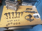 A Bosch fuel Injection pump and governor taken apart.