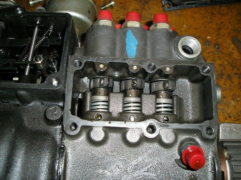 A Bosch fuel Injection pump and governor taken apart.