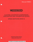 WOODWARD ELECTRIC GOVERNOR COMPONENTS DESCRIPTION SERIES