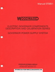 GOVERNOR POWER SUPPLY SYSTEM MANUAL 07085-1