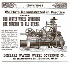 LOMBARD WATER WHEEL GOVERNOR COMPANY.