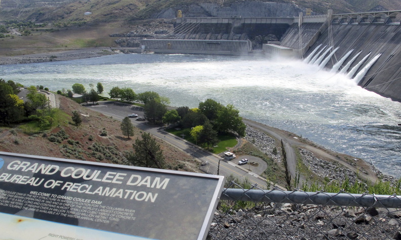The Grand Coulee Dam.