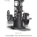 This VR series hydraulic water wheel governor was Woodward's first model of the ''gateshaft'' type governors.