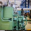 Steam turbine with a Woodward UG8 governor system. 2