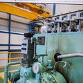 Steam turbine with a Woodward UG8 governor system.  4