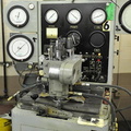 A Woodward PGA 200 series governor on the test stand.