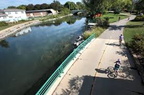 The Yahara river by the Tenney Locks.