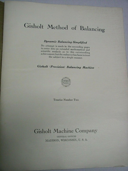 A Gisholt catalog from 1926.