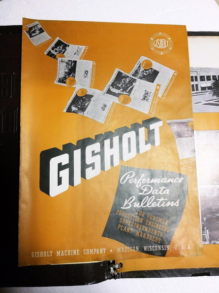 Gisholt Manufacturing Company book.  15.